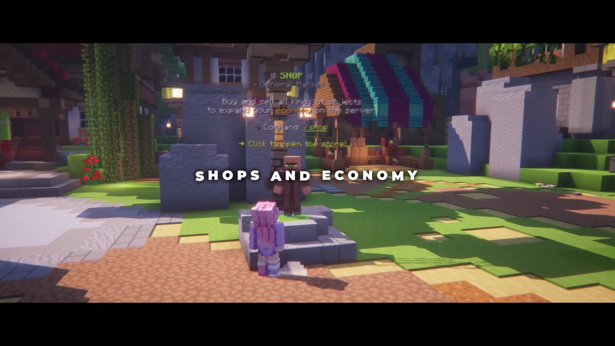 NexiumSMP player shops and economy
